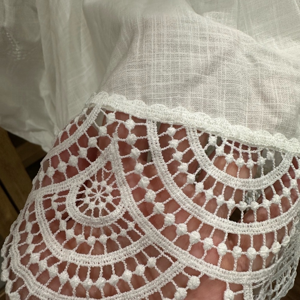 Waimari Panarea White Off-Shoulder Blouse size small sold out on revolve - Picture 7 of 12